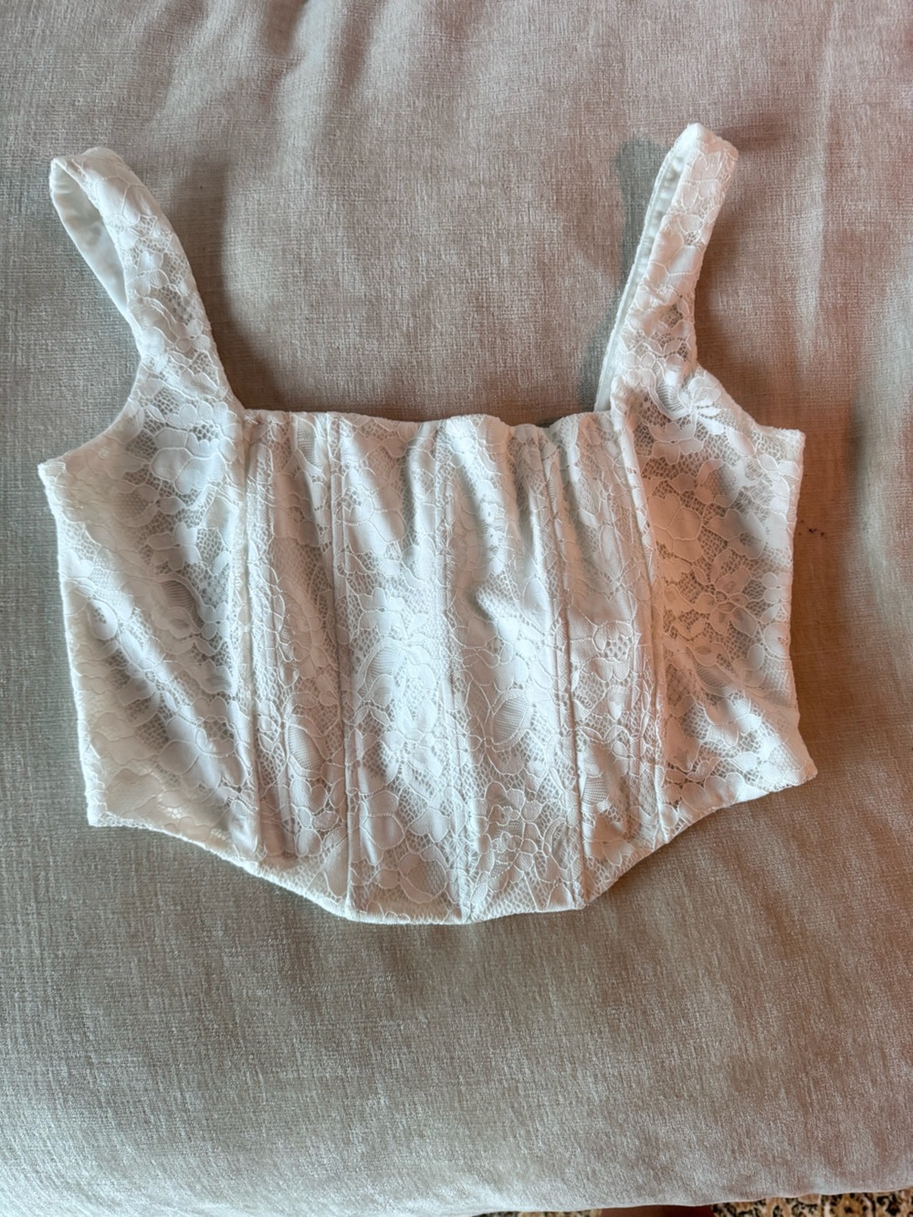 Dynamite White Lace bustier
